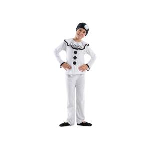 Vestito A Tema Pierrot Bambino Completo Tierrì