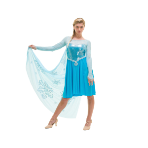 Vestito A Tema Frozen Donna Completo Elsa