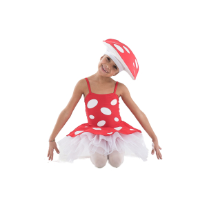 Vestito A Tema Fungo Bambina Tutulette Hongo